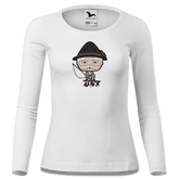Da Oid Sinzer Goasslschnoizer Longsleeve Fitted Damen Weiss Neumuehle Front